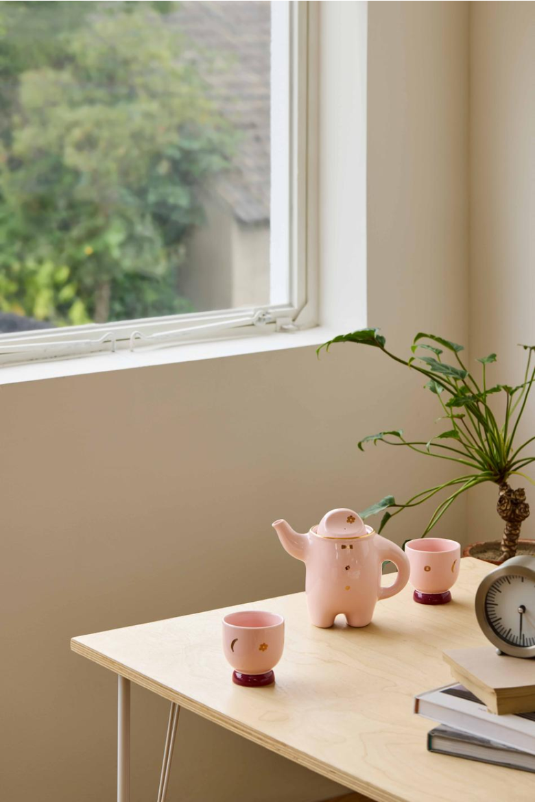 WEKUKU Brew Buddy Teapot, Alternate, color, Pink