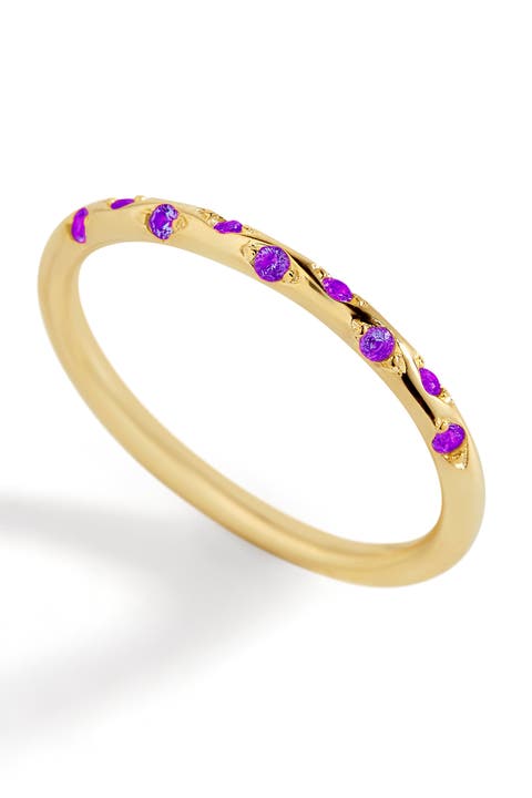 Dainty Constellation Birthstone Ring