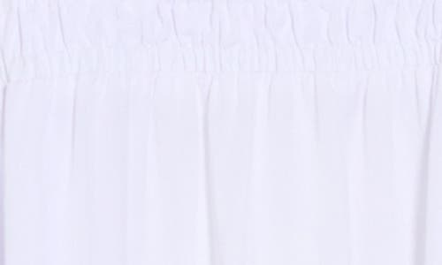 By Design Rio Lyocell Short Sleeve Tiered Maxi Dress In White