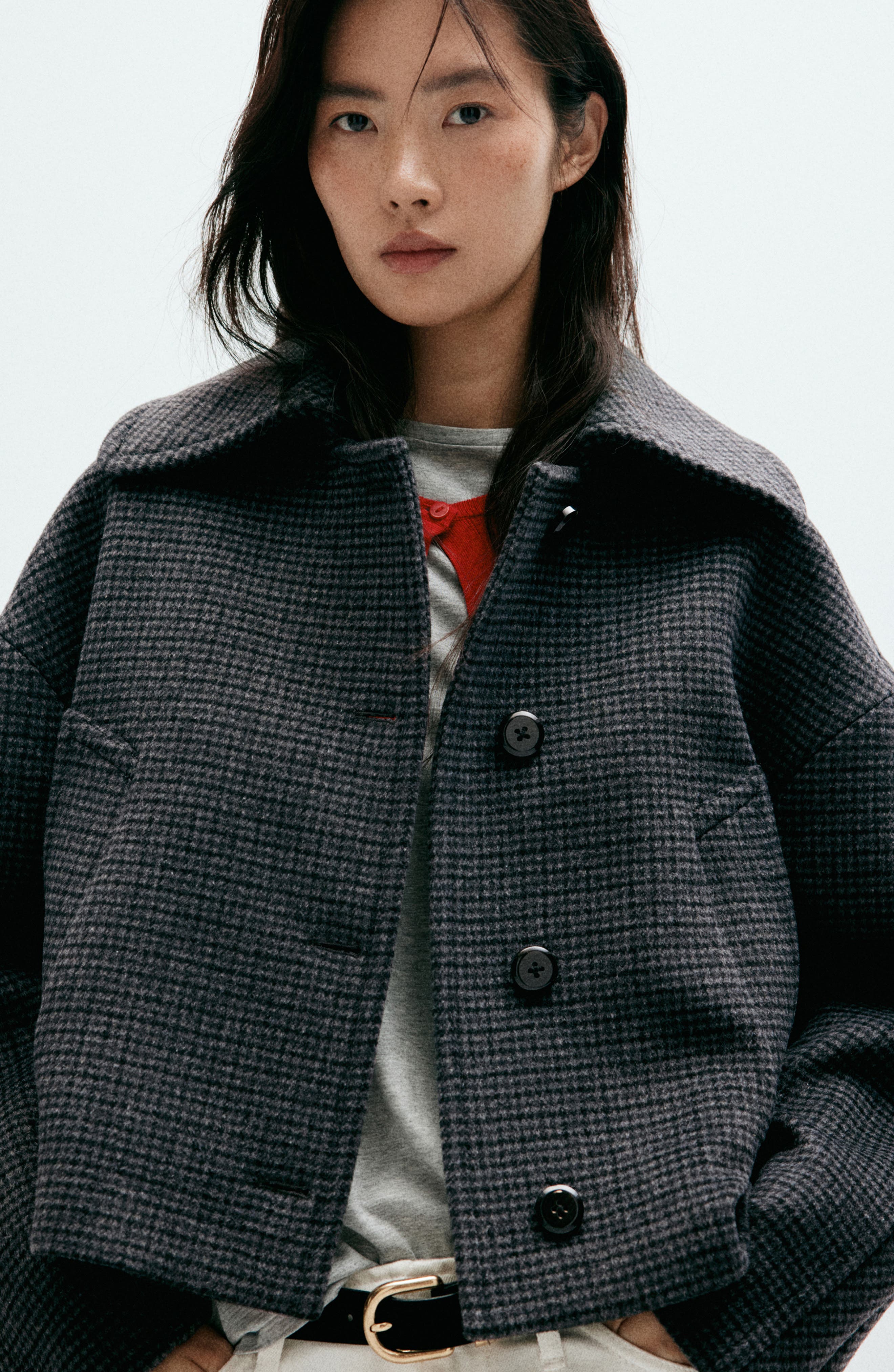 MANGO Houndstooth Jacket (Women) | Nordstrom