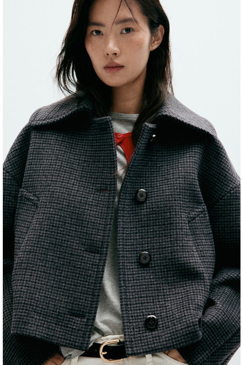 Houndstooth Jacket, Alternate, color, NAVY