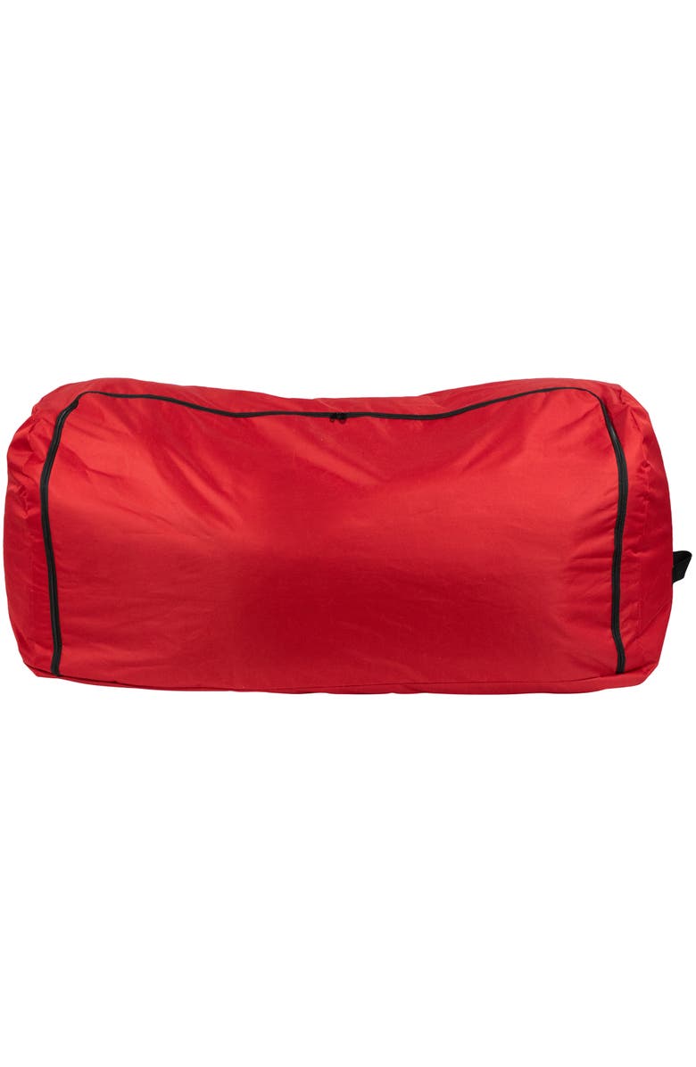 Northlight 57" Red Artificial Christmas Tree Rolling Storage Bag For Trees Up to 9ft, Main, color, Red