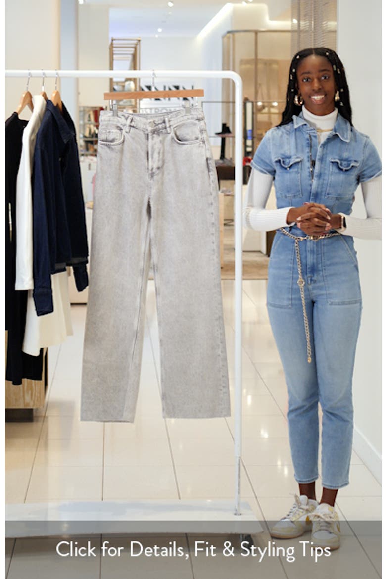 Wendel Raw Hem Ankle Straight Leg Jeans video