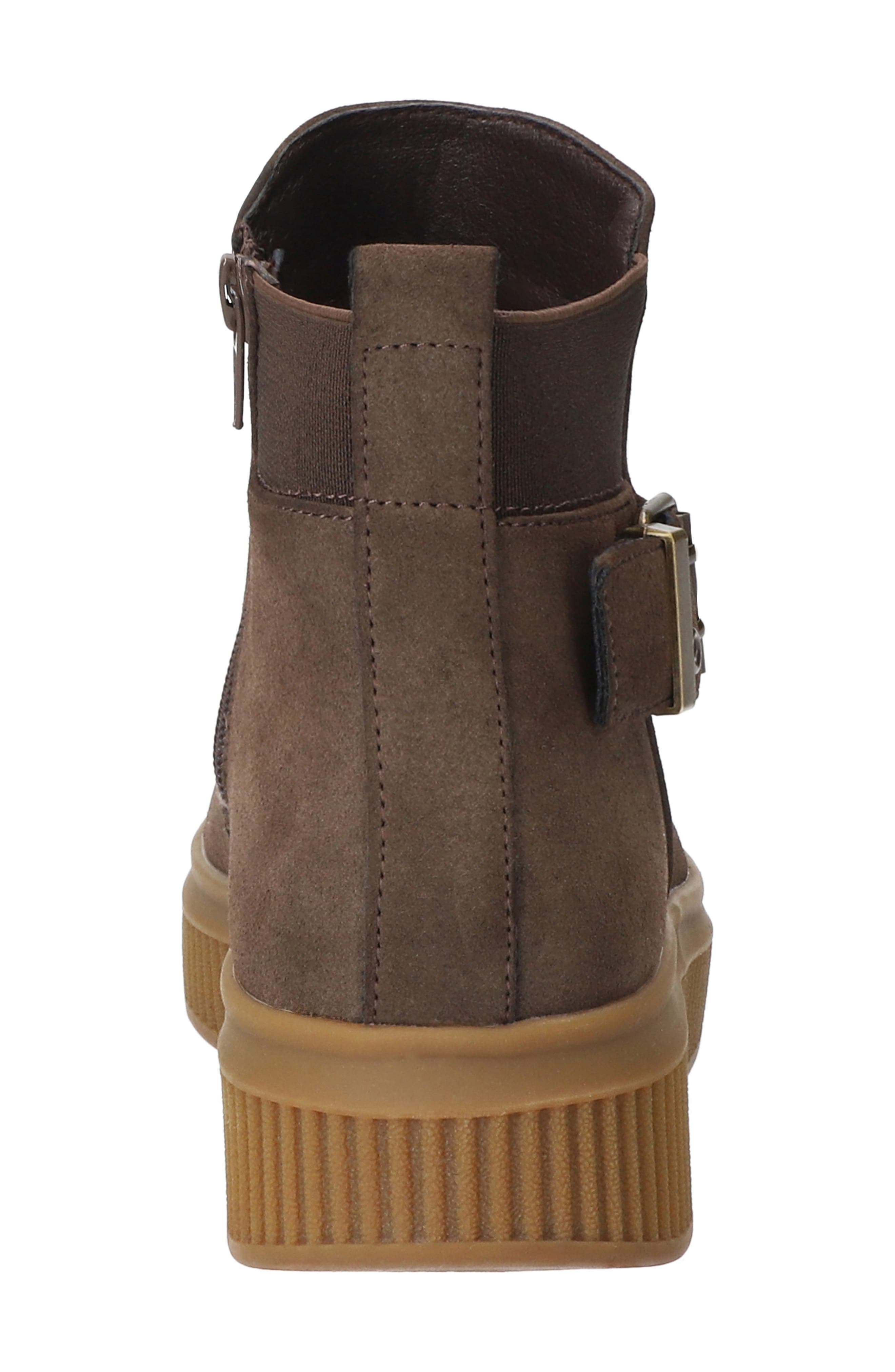Cassie Buckle Bootie, Alternate, color, BROWN