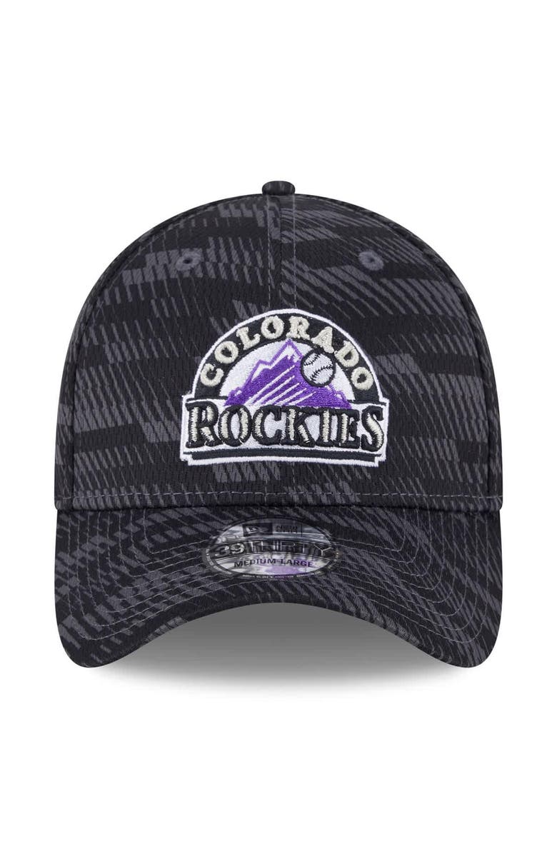 New Era Men's New Era Black Colorado Rockies 2025 MLB Clubhouse 39THIRTY Flex Hat, Alternate, color, Black