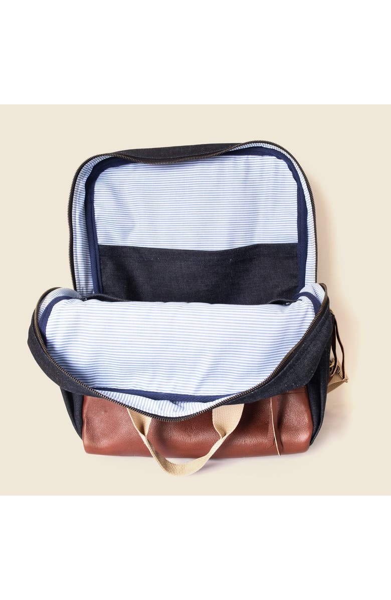 Casupo Travel and Diaper Backpack, Alternate, color, Dark Denim