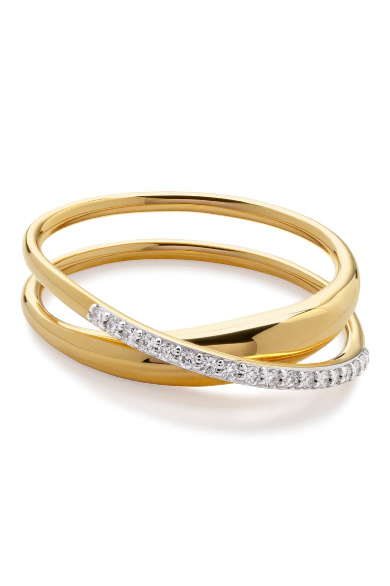 Nura Lab Grown Wrap Ring, Main, color, YELLOW GOLD