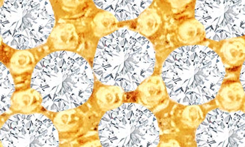Suzy Levian Diamonds Pavé Simulated Diamond Heart Stud Earrings In Yellow Gold