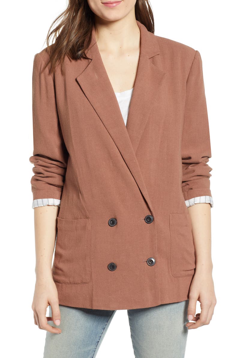 Treasure & Bond Double Breasted Blazer, Alternate, color, 