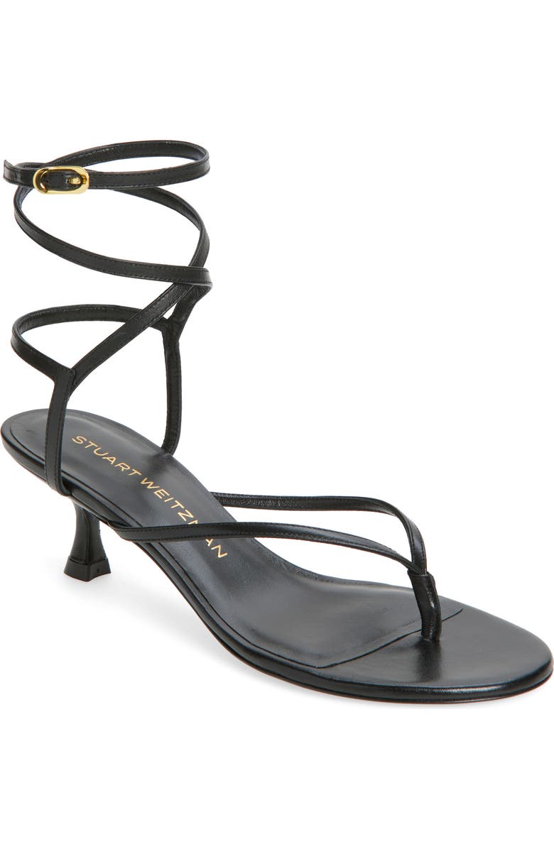 Stuart Weitzman Cabo II Sandal, Main, color, Black