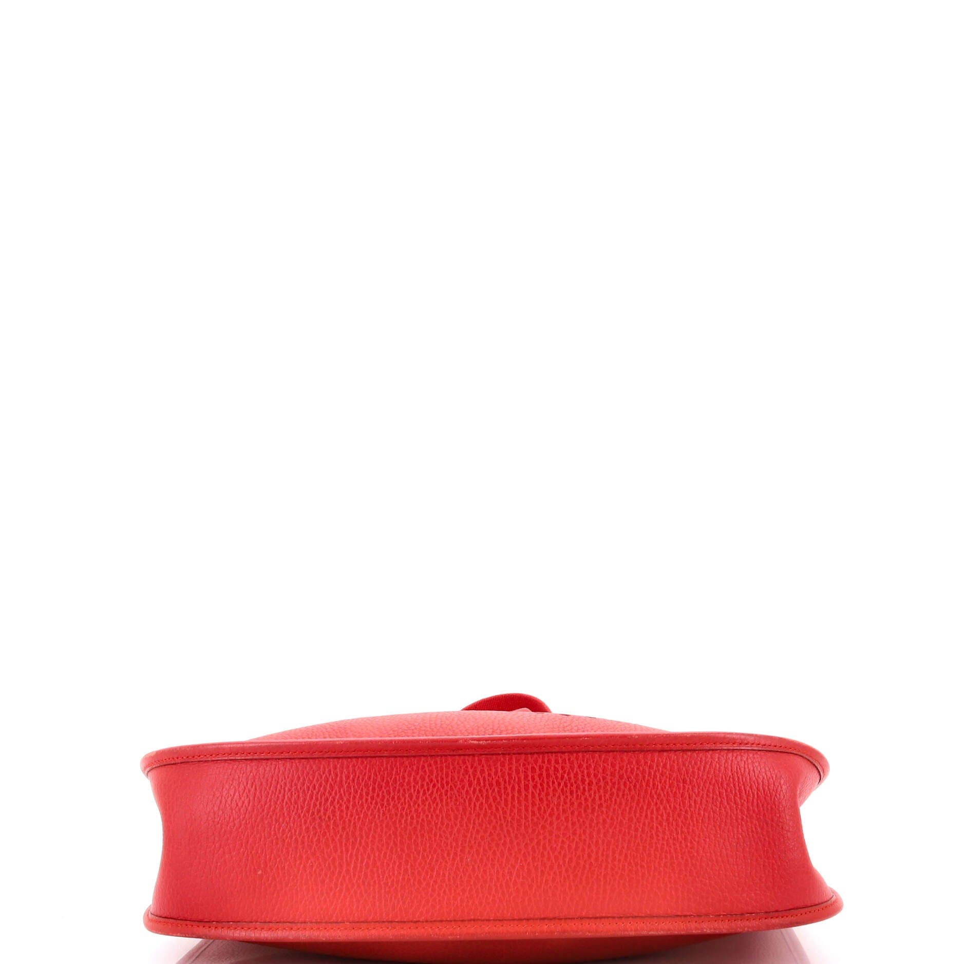 Pre-Owned Hermes Evelyne Bag Gen I Clemence GM, Alternate, color, Rouge Vif