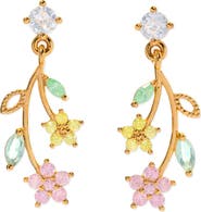 Girls Crew Flower Stem Drop Earrings
