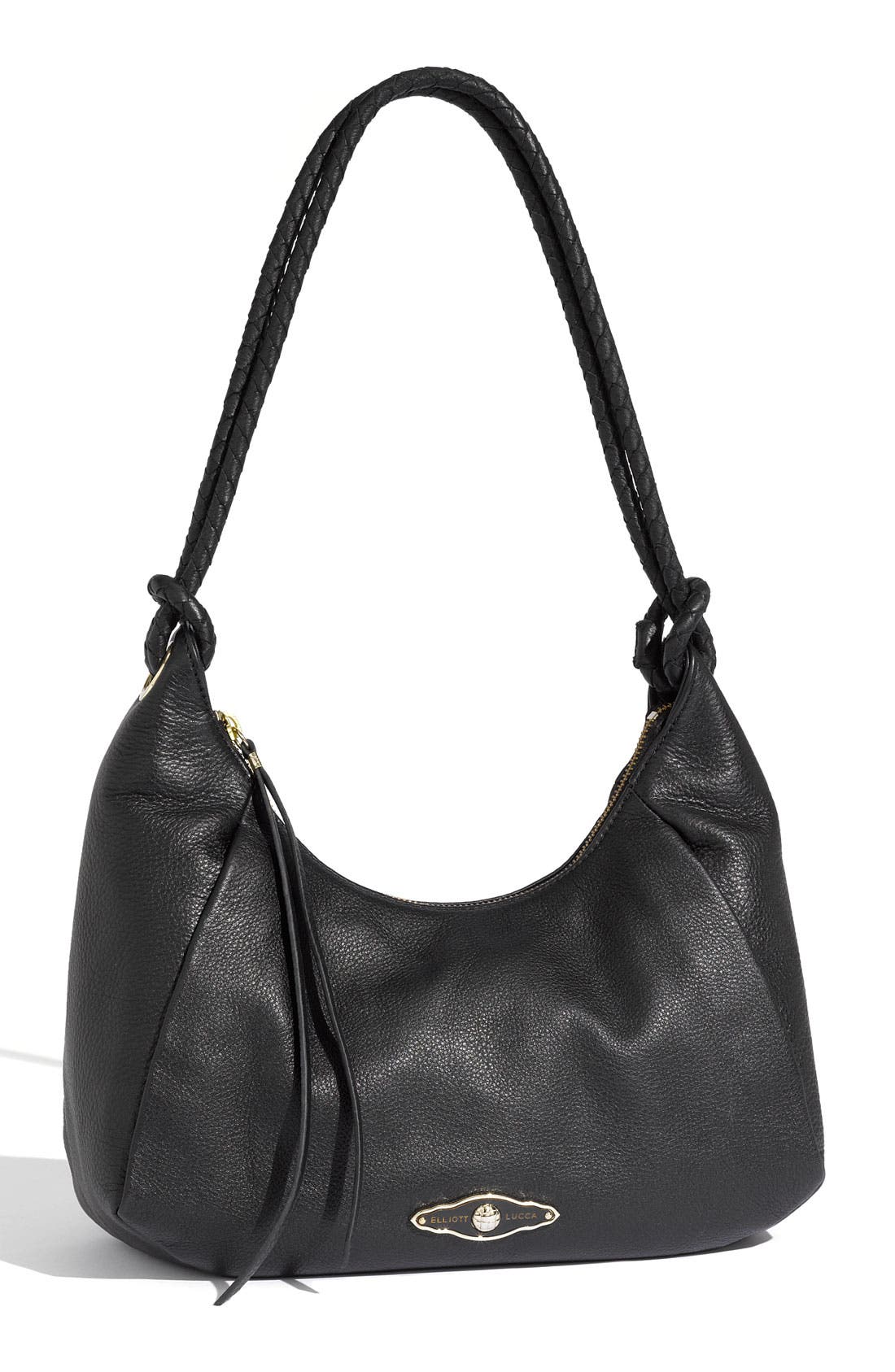 Elliott Lucca 'Small' Leather Hobo, Main, color, 
