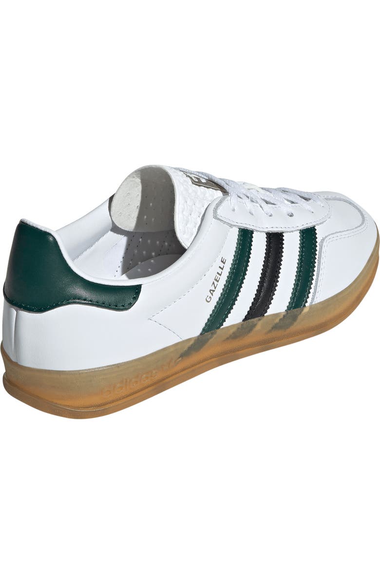 adidas Gazelle Indoor Sneaker, Alternate, color, White/ Green/ Black