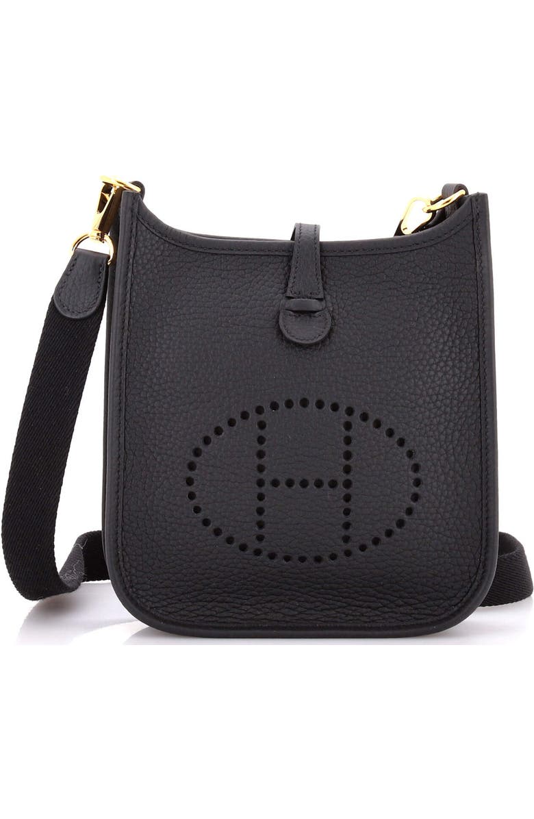 Pre-Owned Hermes Evelyne Bag Gen III Clemence TPM, Main, color, Noir