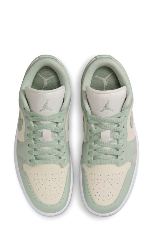 Jordan 1 Low "seafoam Sail" Sneakers In Green