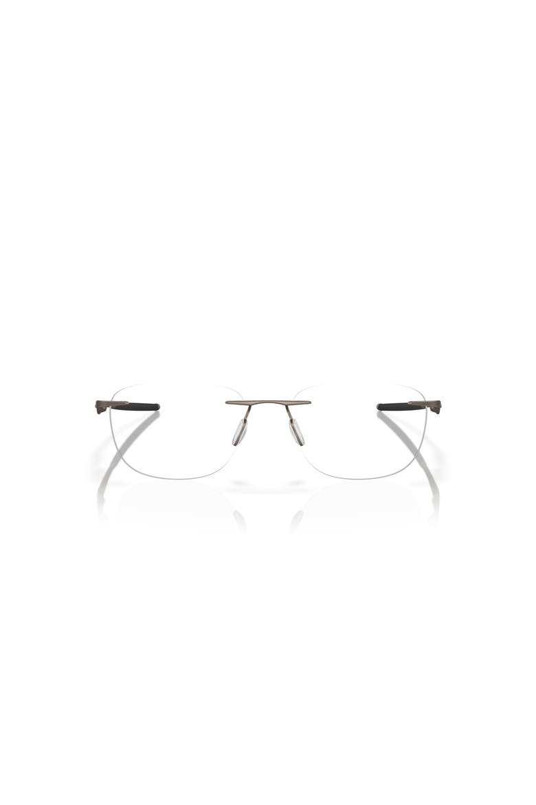 53mm Rectangle optical glasses, Alternate, color, Brown