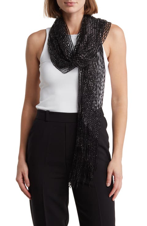 Lurex Net Wrap Scarf