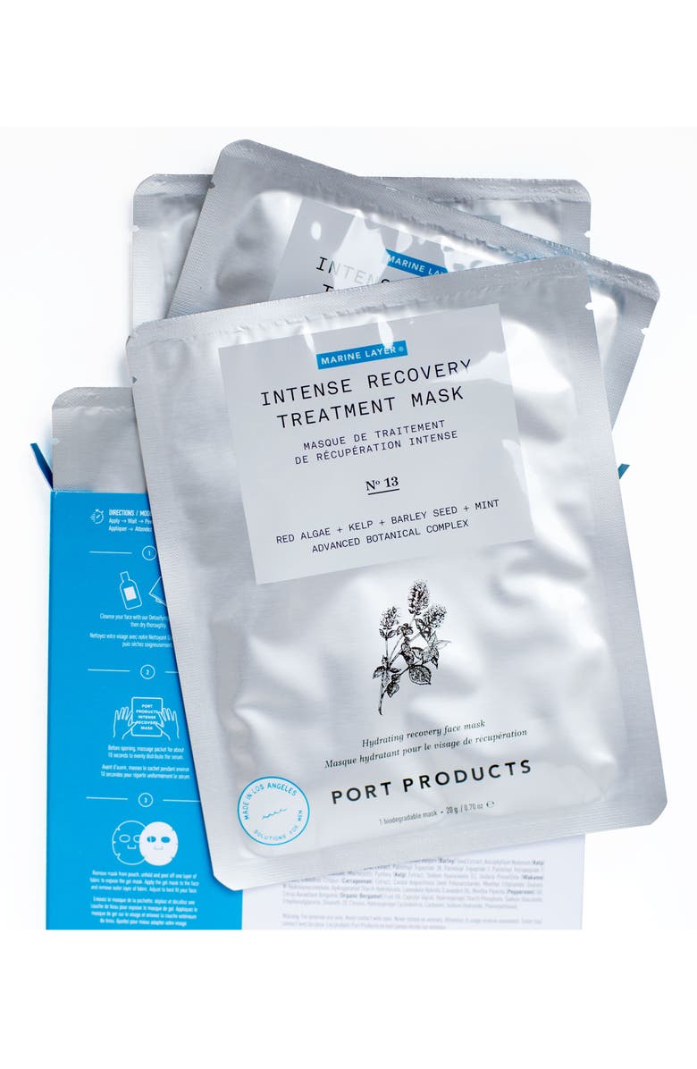 Port Products 4-Pack Marine Layer Intense Recovery Treatment Mask, Alternate, color, 