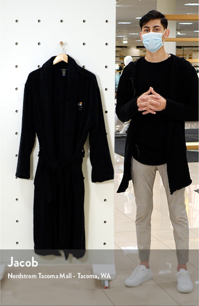 Martini Bear Men's Robe, sales video thumbnail