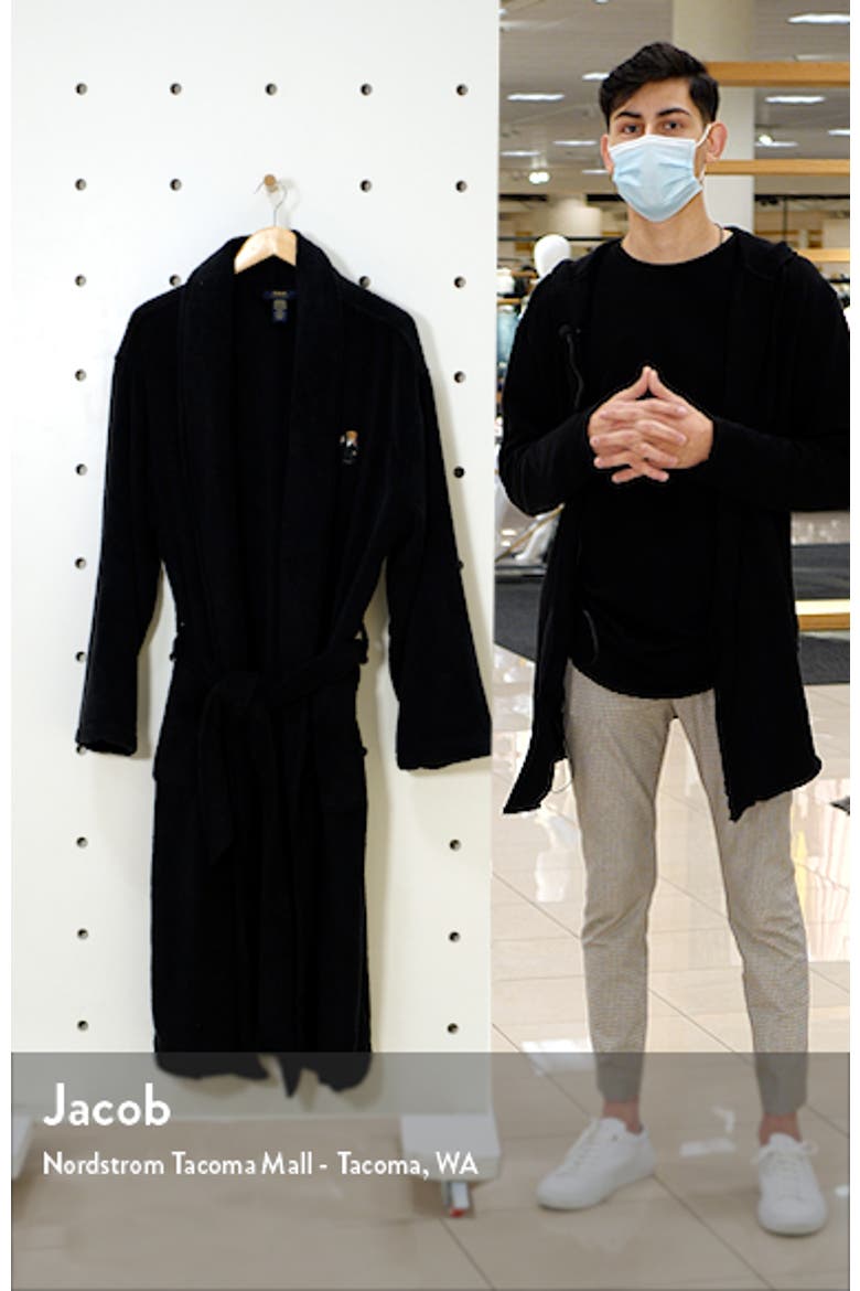 Martini Bear Men's Robe video