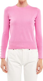 Endless Rose Button Cuff Sweater