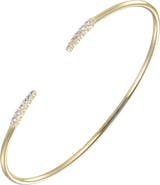 BY ADINA EDEN CZ Tipped Open Bangle Bracelet