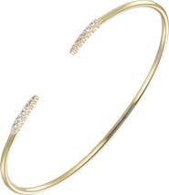 BY ADINA EDEN CZ Tipped Open Bangle Bracelet