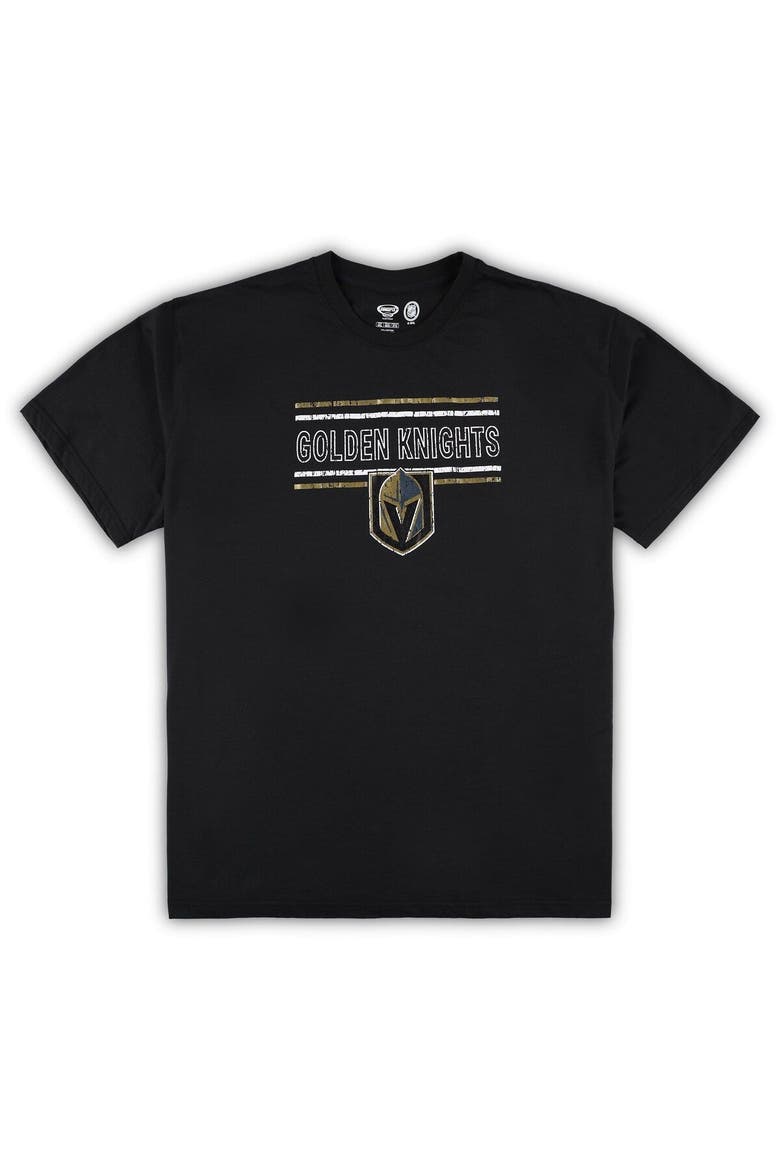 Men's Black/Gold Vegas Golden Knights Big & Tall T-Shirt & Pajama Pants Sleep Set, Alternate, color, Black