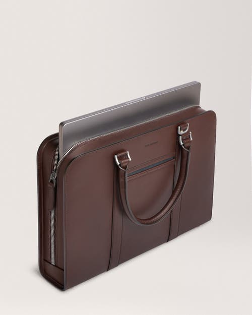 Carl Friedrik Palissy Briefcase In Chocolate