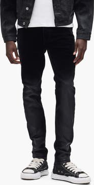 PURPLE BRAND P001 Flocked Dipped Skinny Jeans