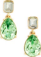 Oscar de la Renta Crystal Drop Earrings