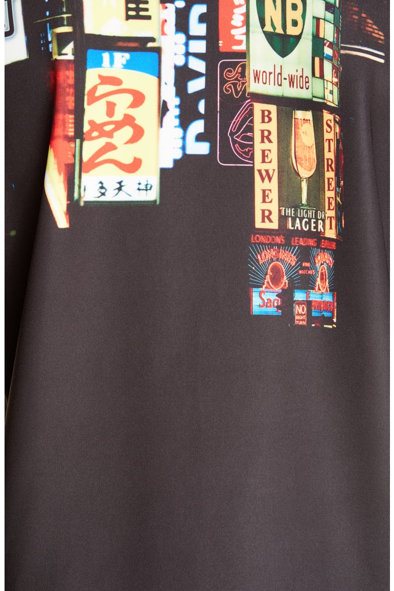 Runway Street Graphic Sweatshirt, Alternate, color, BLACK