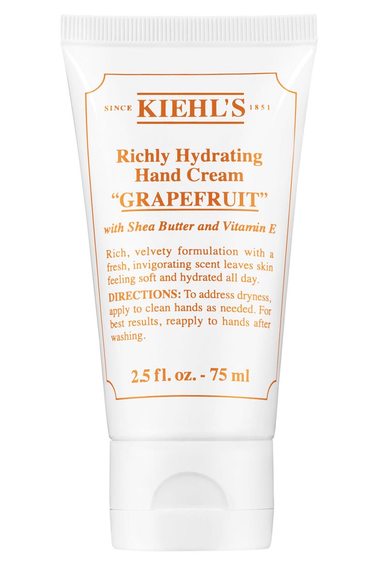 Grapefruit Richly Hydrating Scented Hand Cream, Main, color, NO COLOR