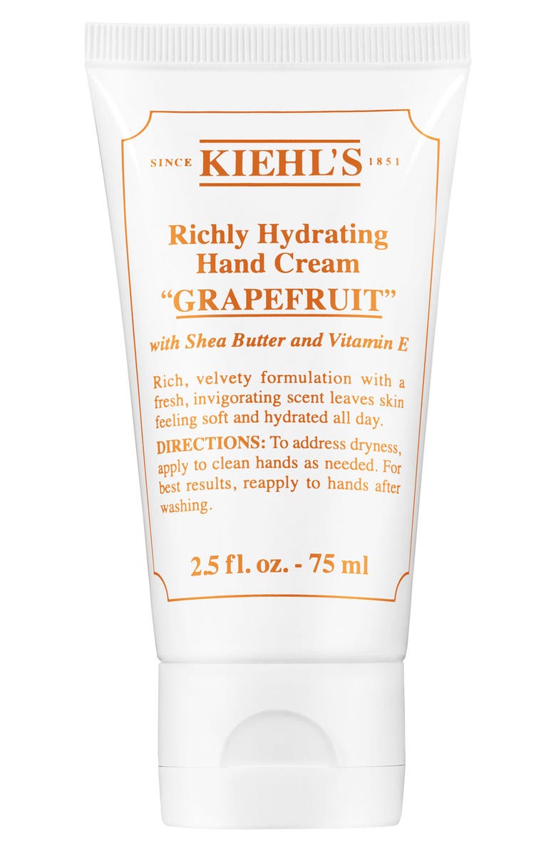 Kiehl's Since 1851 Grapefruit Richly Hydrating Scented Hand Cream, Main, color, 