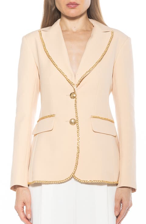 Janet Chain Trim Blazer