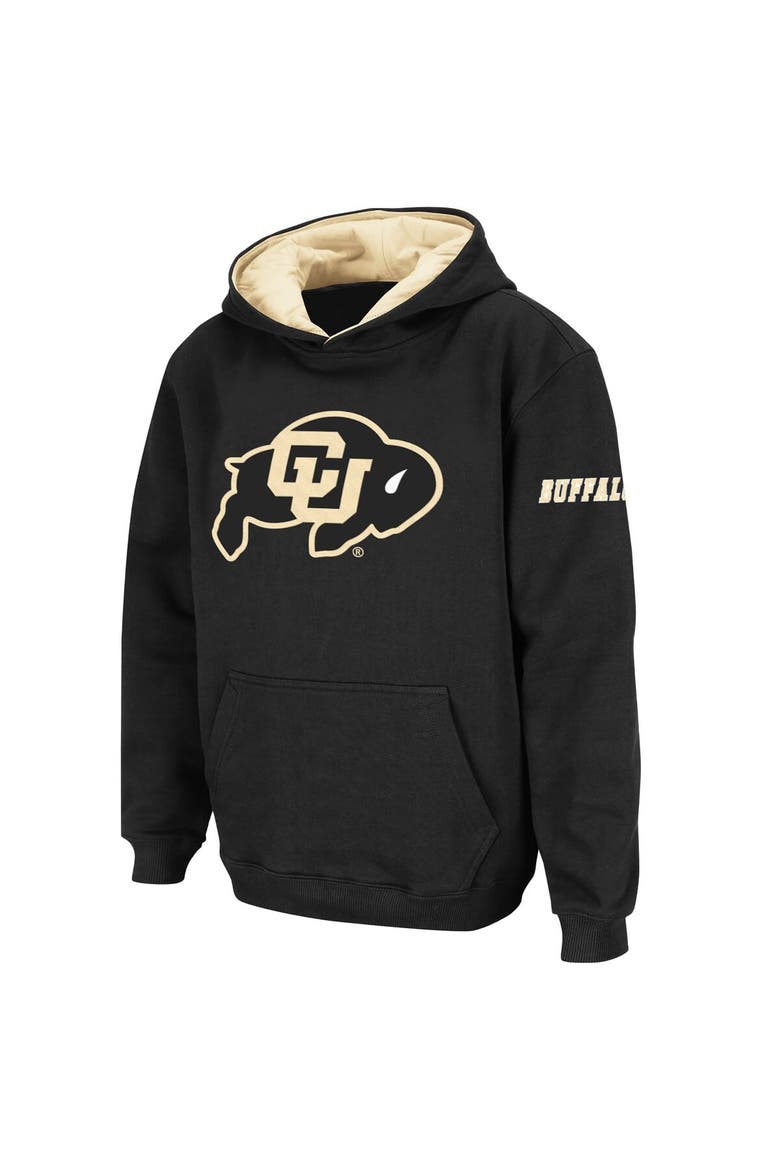 Youth Stadium Athletic Black Colorado Buffaloes Big Logo Pullover Hoodie, Main, color, Black