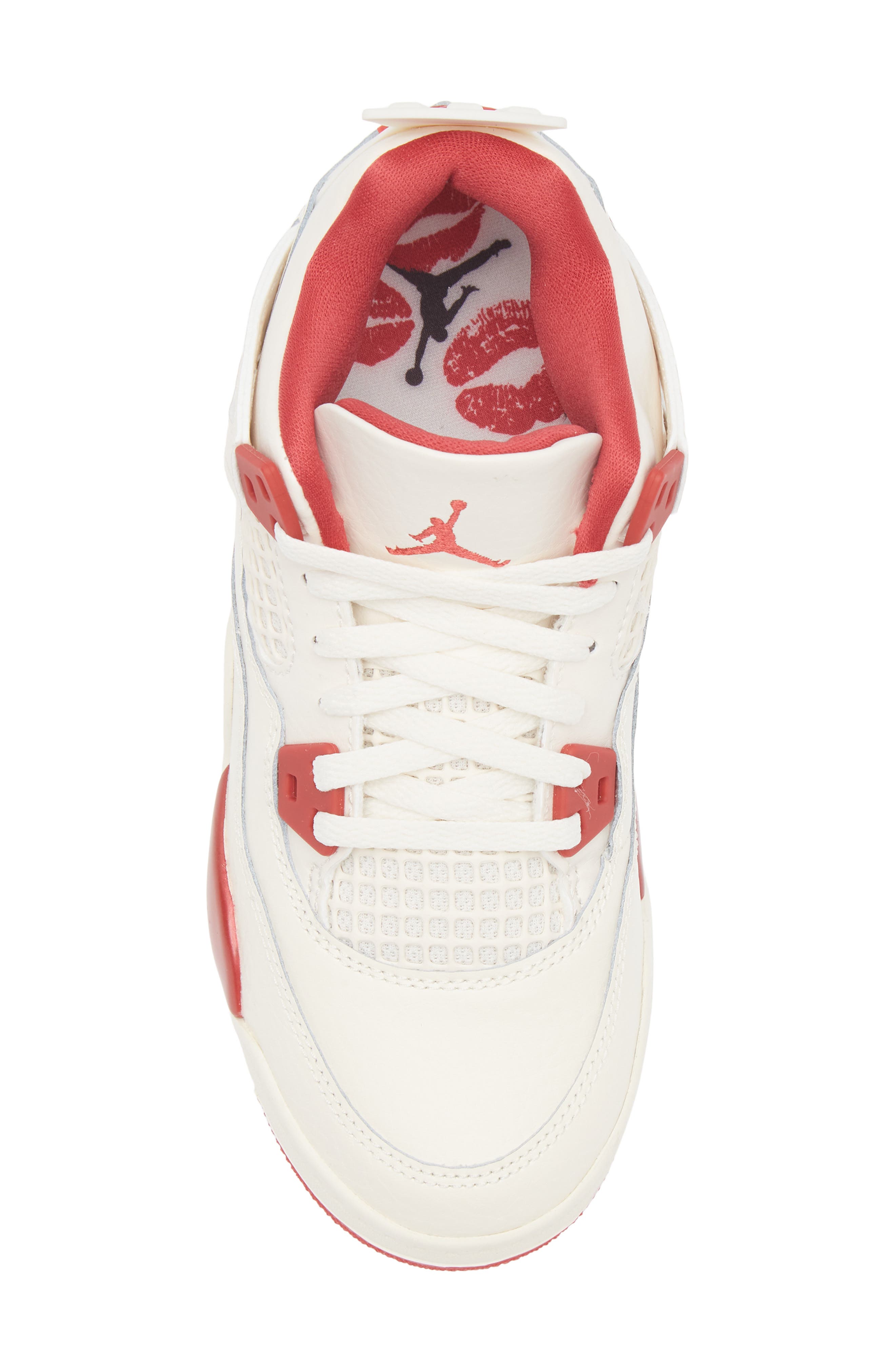 Kids' Jordan 4 Retro Sneaker, Alternate, color, PALE IVORY/ SIERRA RED