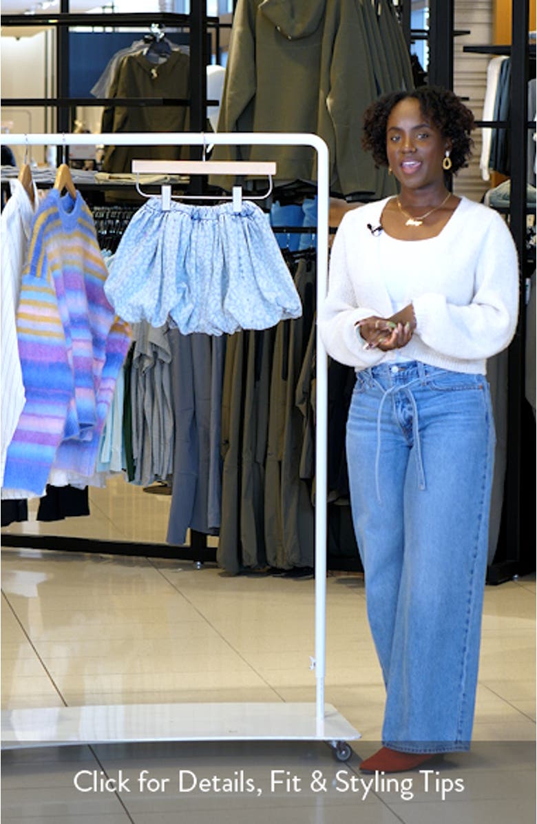 Leopard Print Bubble Hem Miniskirt, sales video thumbnail