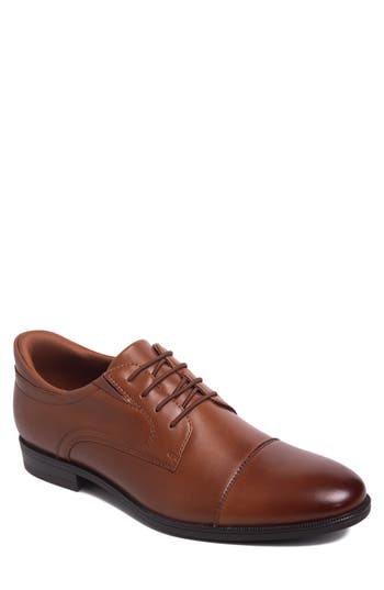 Marc Joseph New York Baker Street Cap Toe Derby In Brown