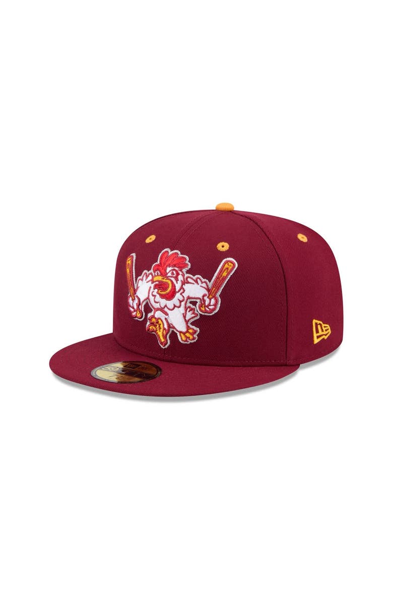 New Era Men's New Era  Burgundy Northwest Arkansas Naturals Theme Nights 59FIFTY Fitted Hat, Main, color, 