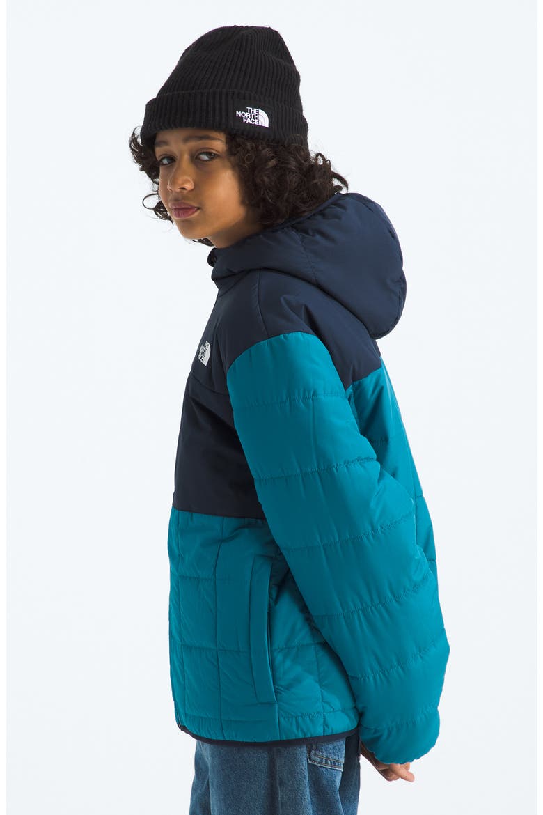 Kids' Shasta Water Repellent Reversible Hooded Jacket, Alternate, color, DUSK BLUE/ SUMMIT NAVY