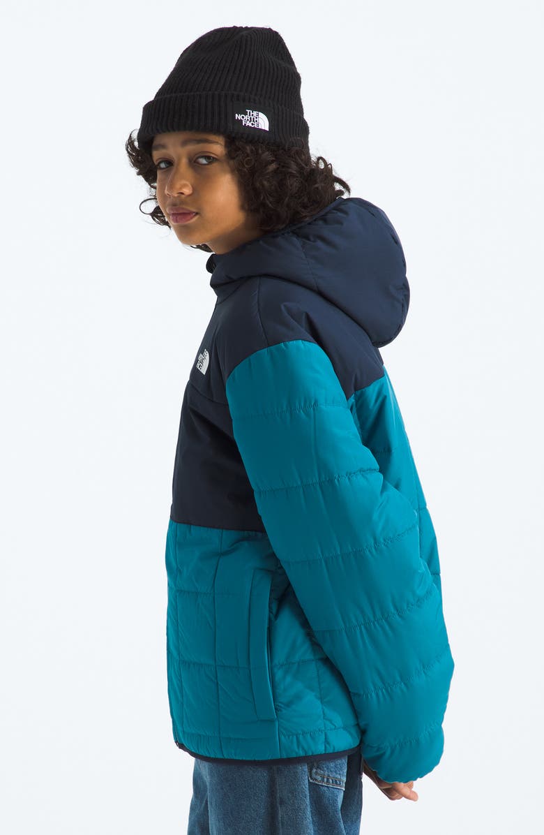 The North Face Kids' Shasta Water Repellent Reversible Hooded Jacket, Alternate, color, Dusk Blue/ Summit Navy
