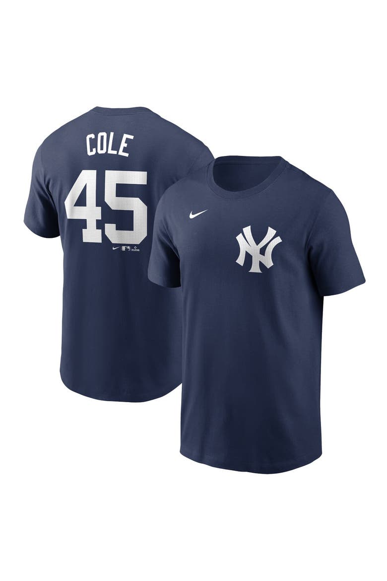 Men's Nike Gerrit Cole Navy New York Yankees Fuse Name & Number T-Shirt, Main, color, Navy