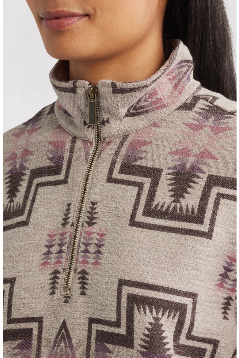 Harding Half Zip Sweatshirt, Alternate, color, TAUPE MIX HARDING
