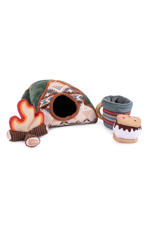 Camp Discovery Tent Dog Toy Set