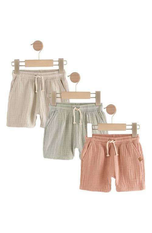 Next Kids' Assorted 3-pack Cotton Gauze Shorts