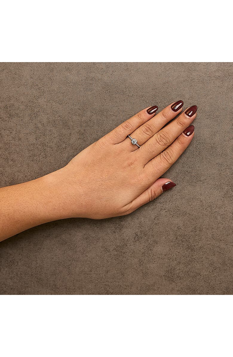 Haus of Brilliance 14K White Gold 7/8 Cttw Lab Grown Diamond Solitaire Cathedral Style Engagement Ring, Alternate, color, White