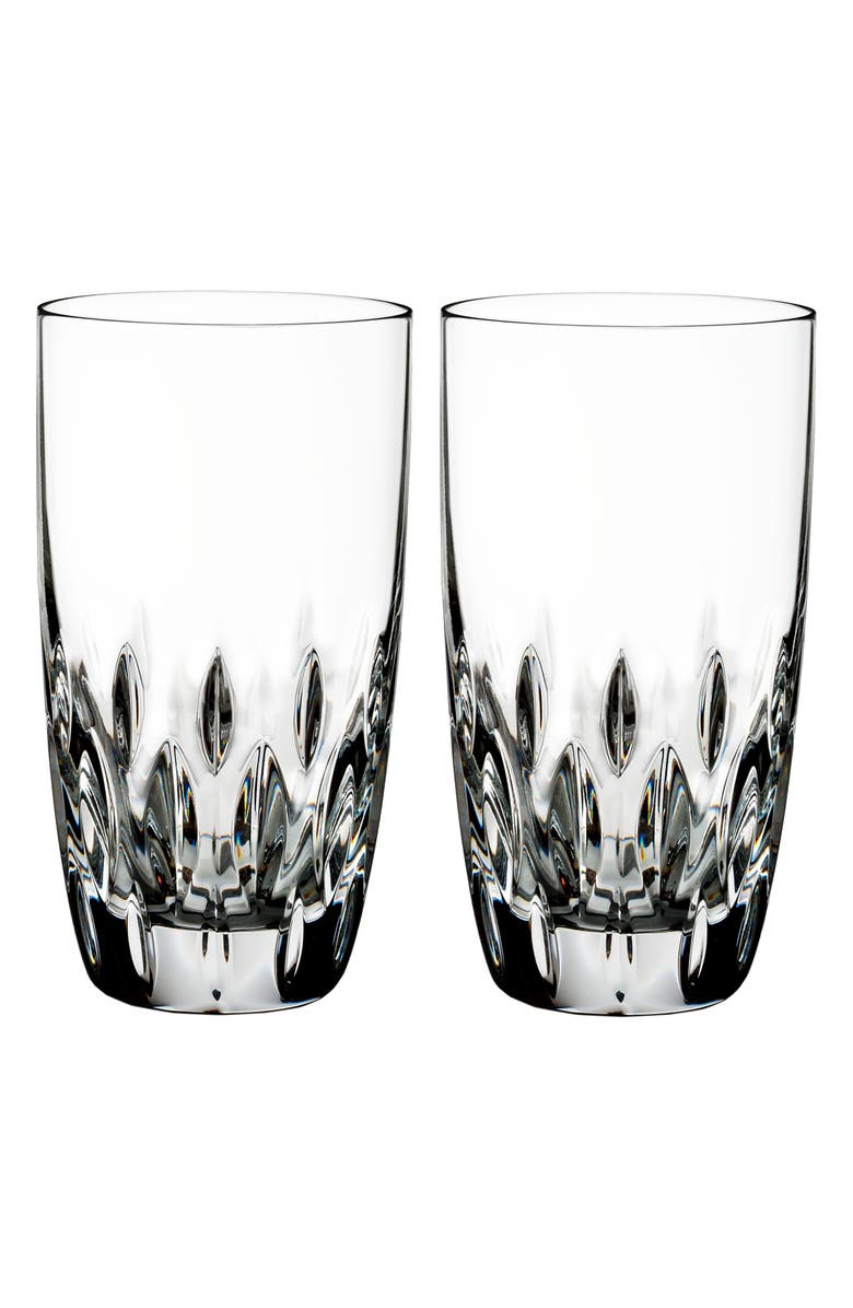 Waterford Enis Set of 2 Lead Crystal Highball Glasses, Main, color,