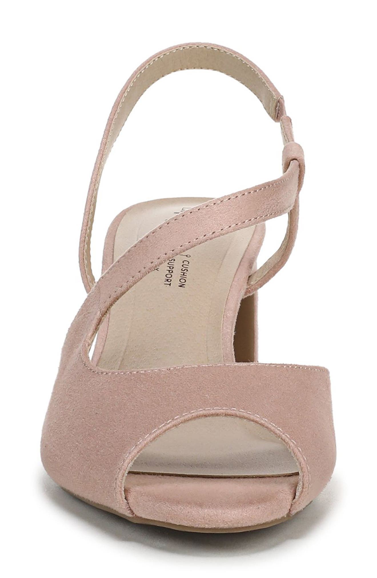 LifeStride Theo Slingback Peep Toe Pump, Alternate, color, True Blush
